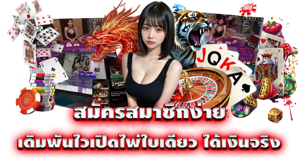 สมัครสมาชิกง่าย เดิมพันไวเปิดไพ่ใบเดียว ได้เงินจริง